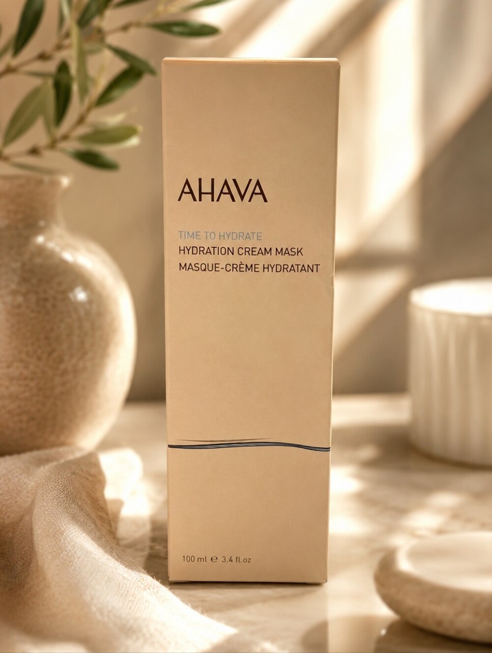 🕯AHAVA Time to Hydrate Hydration Cream Mask 3.4 oz / 100 mL New in Box